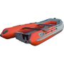 Лодка РИБ (RIB) STEL R-375, серый/оранжевый, накладки на рундук и банки, защита киля, корпус серый