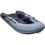 Лодка РИБ (RIB) STEL R-375, серый/оранжевый, накладки на рундук и банки, защита киля, корпус серый