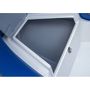 Лодка РИБ (RIB) STEL R-375, светло-серый/зеленый, накладки на рундук и банки, защита киля, корпус серый