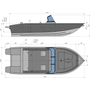 Моторная лодка, ТРИЕРА 540 FISH, белый c Marine Rocket MREF100FEX-T