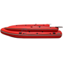 Надувная лодка ПВХ Абакан 420 Jet, фальшборт, красный/черный, SibRiver