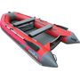 Надувная лодка ПВХ, Адмирал 360 НДНД, роульс, рым, накладки, красный/серый