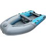 Надувная лодка ПВХ, Адмирал 375 S НДНД,  роульс, рым, накладки, голубой/серый
