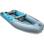 Надувная лодка ПВХ, Адмирал 375 S НДНД,  роульс, рым, накладки, голубой/серый