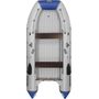Надувная лодка ПВХ, Адмирал 410 НДНД, светло-серый/синий