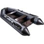Надувная лодка ПВХ, АКВА 2900 слань-книжка киль, графит/черный