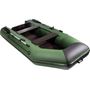Надувная лодка ПВХ, АКВА 2900 слань-книжка киль, зеленый/черный