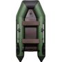 Надувная лодка ПВХ, АКВА 2900 слань-книжка киль, зеленый/черный