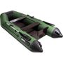 Надувная лодка ПВХ, АКВА 2900 слань-книжка киль, зеленый/черный