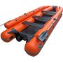 Надувная лодка ПВХ Allaska Tonna 520 Lux, фальшборт, оранжевый/черный, SibRiver