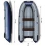 Надувная лодка ПВХ, Флагман 380 НДНД, серо-синий