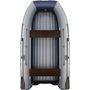 Надувная лодка ПВХ, Флагман DK380 JET, серо-синий