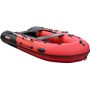 Надувная лодка ПВХ, Хантер 350 Про НДНД, красный/черный