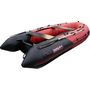 Надувная лодка ПВХ, Хантер 350 Про НДНД, красный/черный