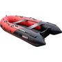 Надувная лодка ПВХ, Хантер 380 Про НДНД, красный/черный