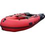 Надувная лодка ПВХ, Хантер 380 Про НДНД, красный/черный
