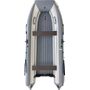 Надувная лодка ПВХ, ORCA 360F НДНД, фальшборт, светло-серый/темно-серый