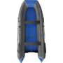 Надувная лодка ПВХ, ORCA 380F НДНД, фальшборт, серый/синий