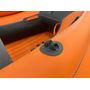 Надувная лодка ПВХ, ORCA 400GTF НДНД, фальшборт, оранжевый/черный, уцененная
