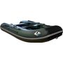 Надувная лодка ПВХ, ORCA 420 НДНД, зеленый/черный