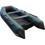 Надувная лодка ПВХ, ORCA 420 НДНД, зеленый/черный