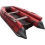 Надувная лодка ПВХ, ORCA 420F НДНД, фальшборт, красный/темно-серый