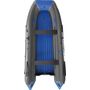 Надувная лодка ПВХ, ORCA 420F НДНД, фальшборт, серый/синий