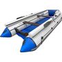 Надувная лодка ПВХ, ORCA 420F НДНД, фальшборт, светло-серый/синий