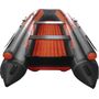 Надувная лодка ПВХ, ORCA 420GTF НДНД, фальшборт, оранжевый/темно-серый