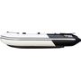 Надувная лодка ПВХ, Ривьера Компакт 2900 НДНД Комби, светло-серый/черный