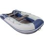 Надувная лодка ПВХ, Ривьера Компакт 3200 СК Комби, светло-серый/синий