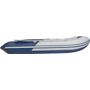 Надувная лодка ПВХ, Ривьера Компакт 3400 СК Комби, светло-серый/синий