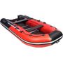 Надувная лодка ПВХ, Ривьера Компакт 3600 НДНД Комби, красный/черный