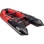 Надувная лодка ПВХ, Ривьера Компакт 3600 НДНД Комби, красный/черный