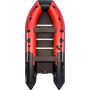 Надувная лодка ПВХ, Ривьера Компакт 3600 НДНД Комби, красный/черный