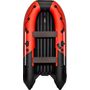 Надувная лодка ПВХ, Ривьера Компакт 3600 НДНД Комби, красный/черный