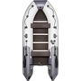 Надувная лодка ПВХ, Ривьера Компакт 3600 НДНД Комби, светло-серый/графит