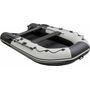 Надувная лодка ПВХ, Ривьера Компакт 3800 НДНД Комби, бронь, светло-серый/черный