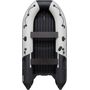 Надувная лодка ПВХ, Ривьера Компакт 3800 НДНД Комби, бронь, светло-серый/черный