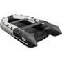 Надувная лодка ПВХ, Ривьера Компакт 3800 НДНД Комби, бронь, светло-серый/черный