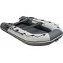 Надувная лодка ПВХ, Ривьера Компакт 3800 НДНД Комби, светло-серый/графит
