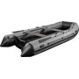 Надувная лодка ПВХ, RiverBoats RB 370 НДНД, черно-серый