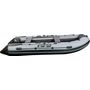 Надувная лодка ПВХ, RiverBoats RB 430 НДНД, черно-серый