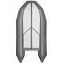 Надувная лодка ПВХ, Rocky 375 НДВД, фальшборт, серый