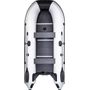 Надувная лодка ПВХ, RUSH 3300 СК, светло-серый/черный