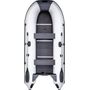Надувная лодка ПВХ, RUSH 3300 СК, светло-серый/графит