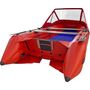 Надувная лодка ПВХ, Шерпа 430 JET, разъемный транец, тент, красный