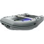 Надувная лодка ПВХ, Шерпа 430 JET, усиление транца, разъемный транец, ТПУ, сумка носовая, серый