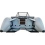 Надувная лодка ПВХ, Шерпа 500 JET, бронь ТПУ 0,7 дна и баллонов, усиление транца, разъемный транец, тент, фартук носовой, накладка на сиденье, тент трапортировочный, транцевые плиты, серый