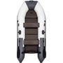 Надувная лодка ПВХ, Таймень NX 2850 слань-книжка киль Комби светло-серый/графит